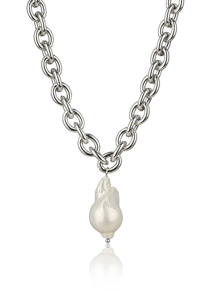 Naszyjnik z perłą - dł. 44 cm