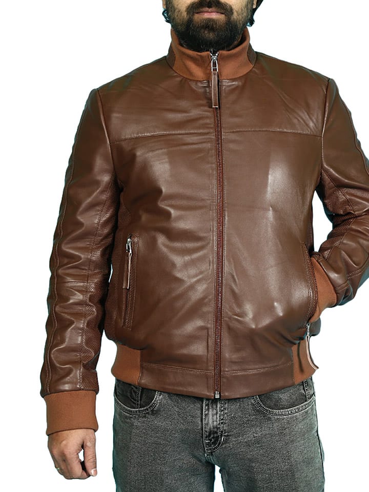 Isaco und Kawa Skórzana kurtka w kolorze brązowym rozmiar: 50