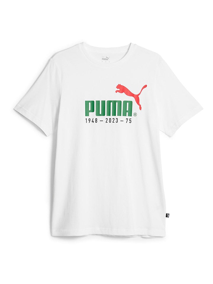 Puma Koszulka "No. 1 Logo Celebration" w kolorze białym rozmiar: XL