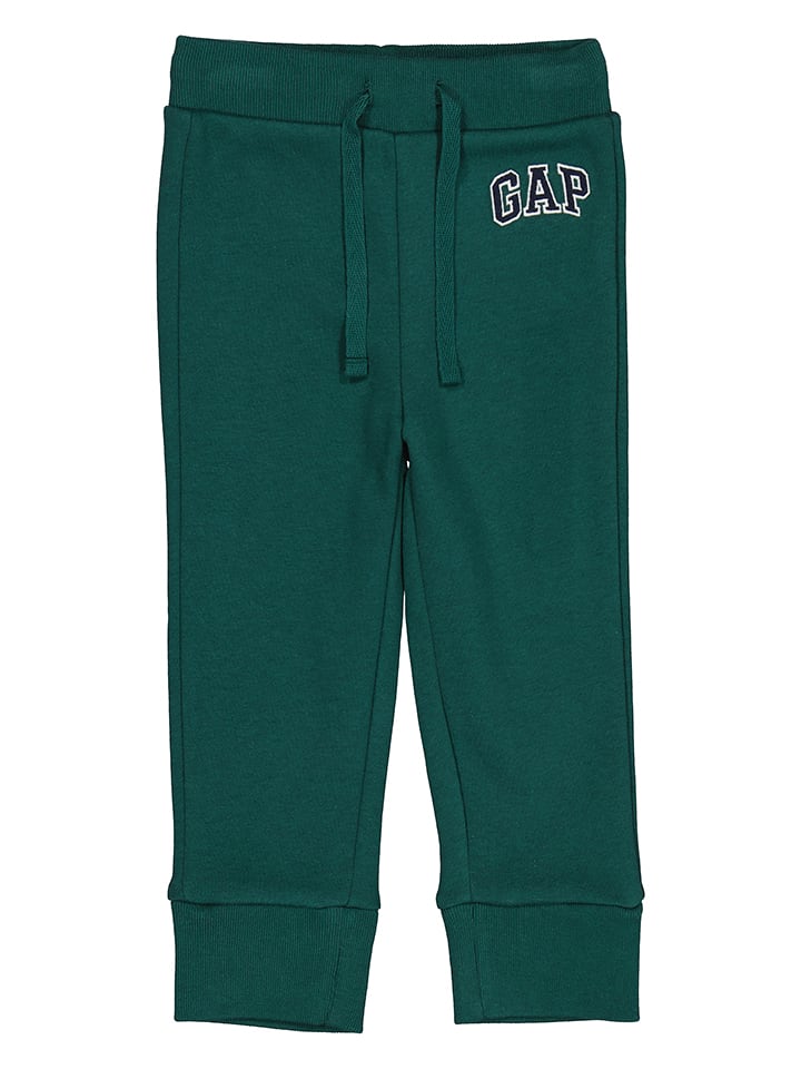 GAP Spodnie dresowe w kolorze zielonym rozmiar: 68/74