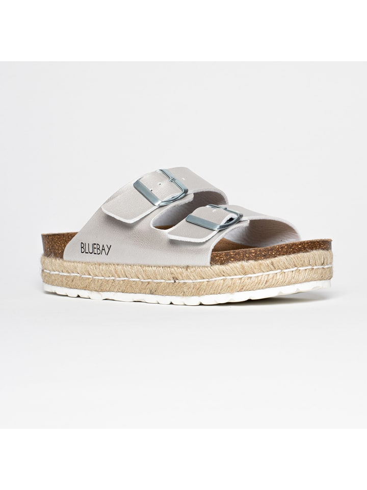 Blue Bay Klapki "Sirena" w kolorze jasnoszarym rozmiar: 37