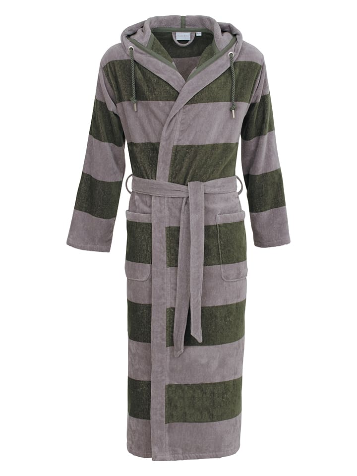 Carl Ross Szlafrok w kolorze szaro-zielonym rozmiar: 48/50