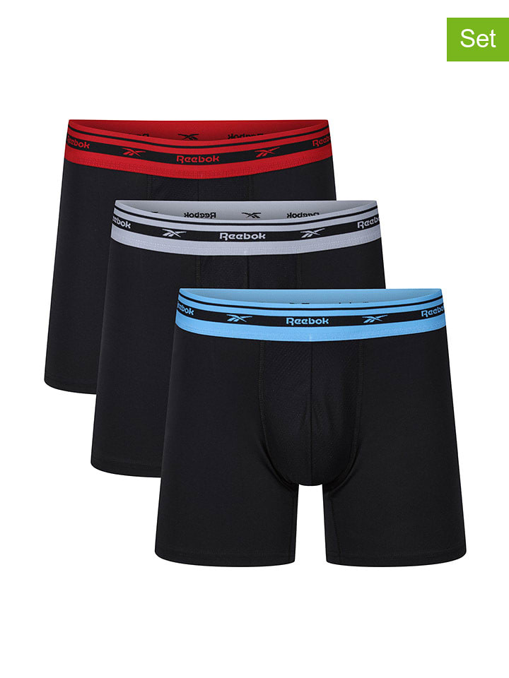 Reebok Bokserki (3 pary) "Darian" w różnych kolorach rozmiar: L