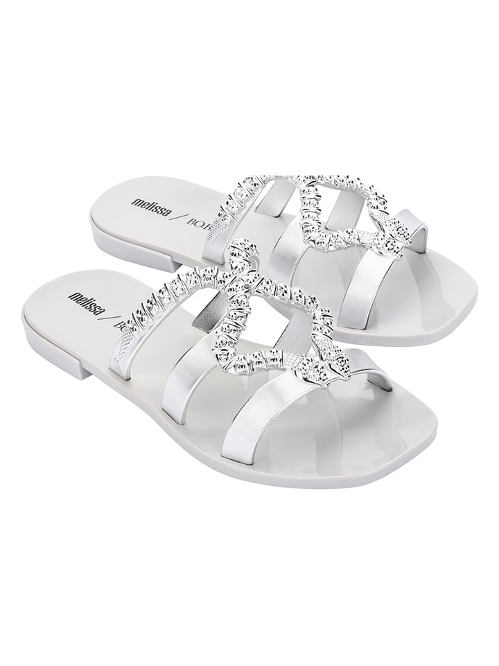 Melissa Klapki w kolorze srebrnym rozmiar: 35/36