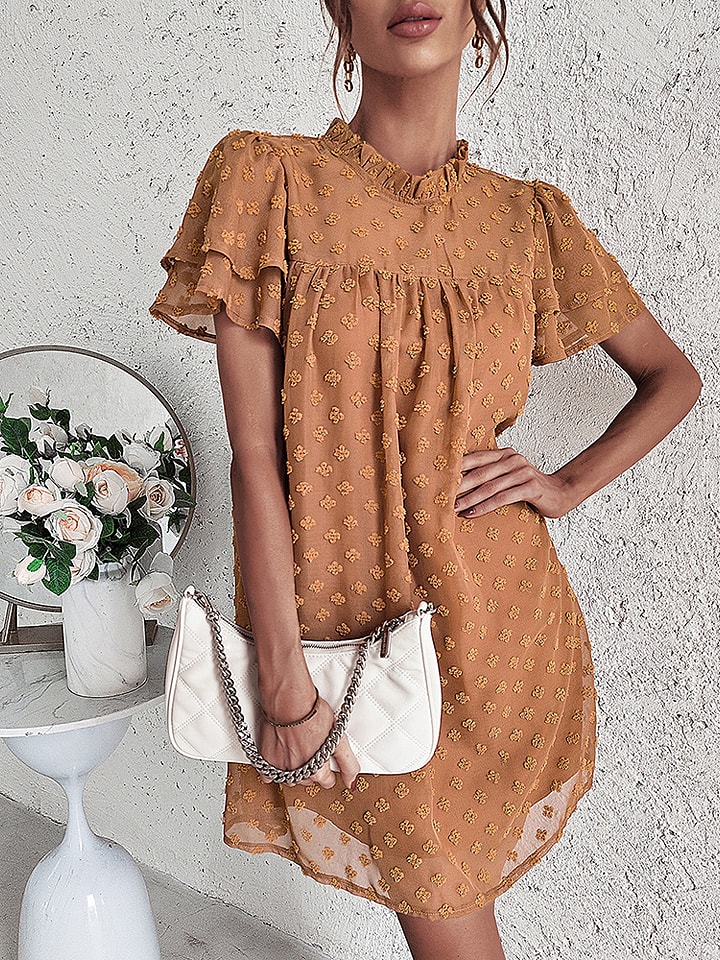 Sukienka w kolorze jasnobrązowym