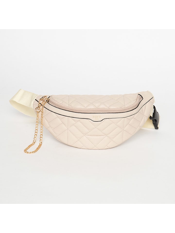 Rodier Skórzana saszetka "Nova" w kolorze kremowym - 27 x 11 x 1 cm rozmiar: onesize