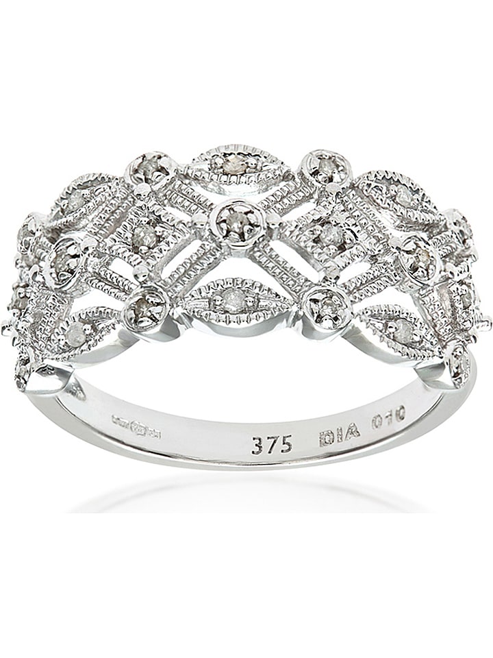 Diamant Exquis Złoty pierścionek z diamentami rozmiar: 51