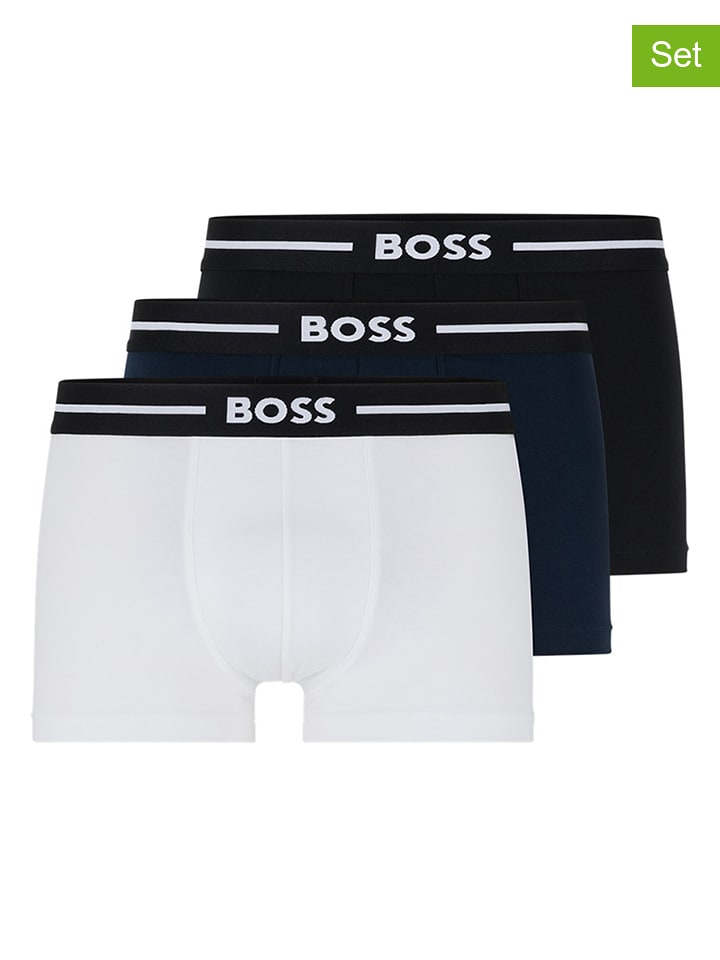 Hugo Boss Bokserki (3 pary) w kolorze czarno-białym rozmiar: L