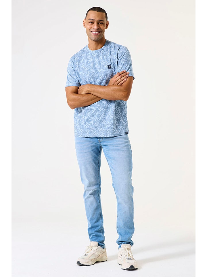 Garcia Koszulka w kolorze błękitnym rozmiar: M