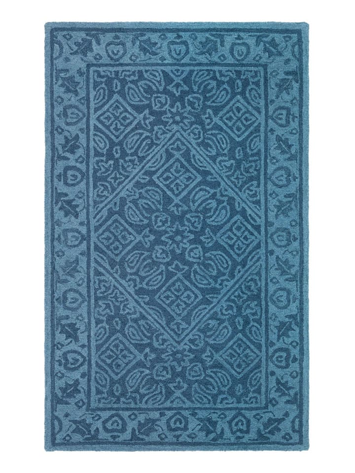 Safavieh Wełniany dywan "Dip Dye" w kolorze niebieskim rozmiar: 91x152 cm