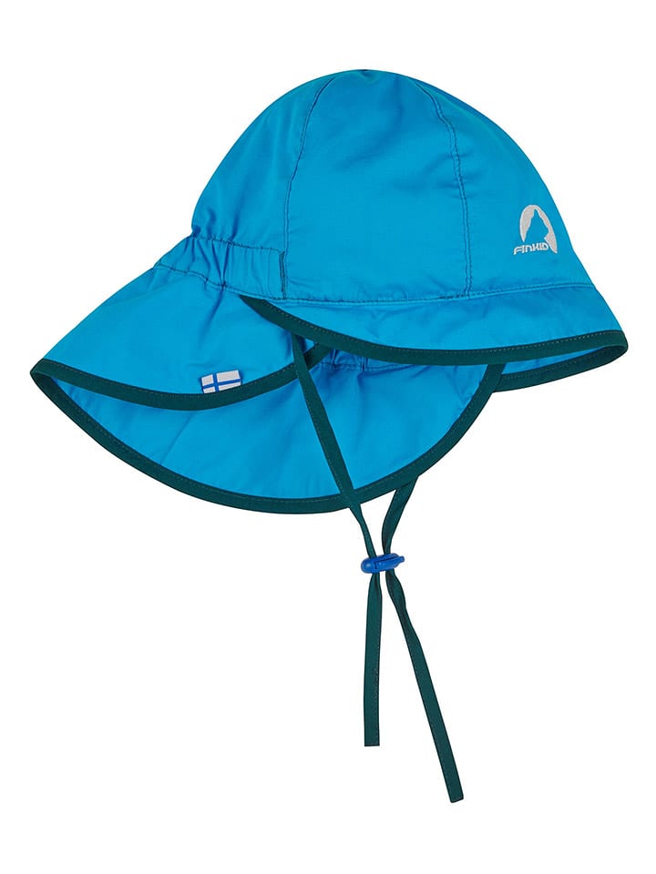 finkid Kapelusz przeciwsłoneczny "Helle" w kolorze niebieskim rozmiar: 44-46 cm