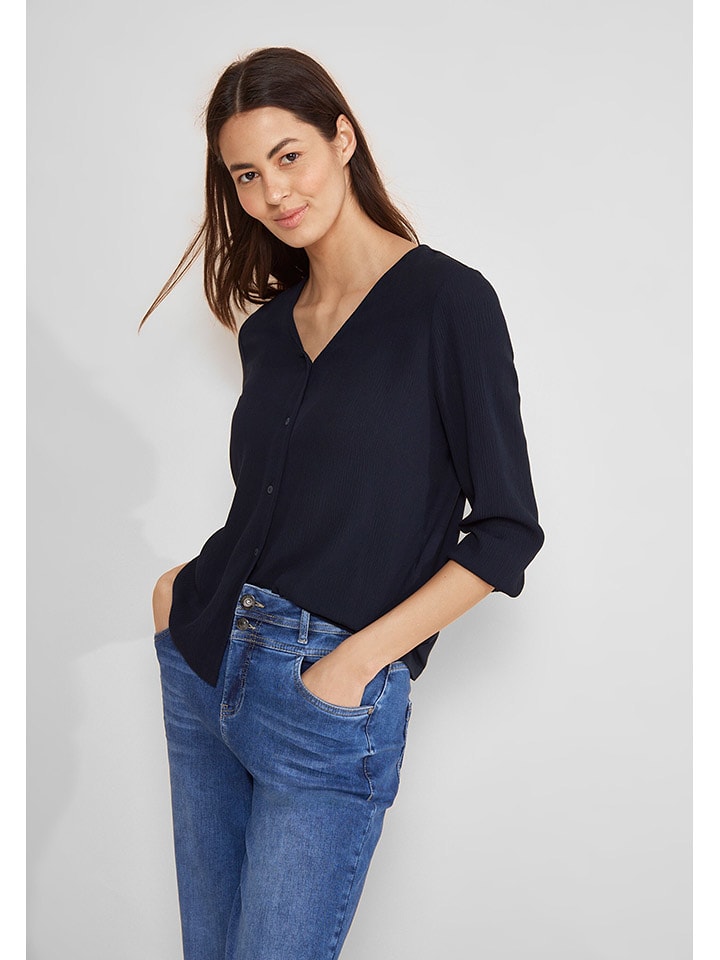 Street One Bluzka w kolorze granatowym rozmiar: 36