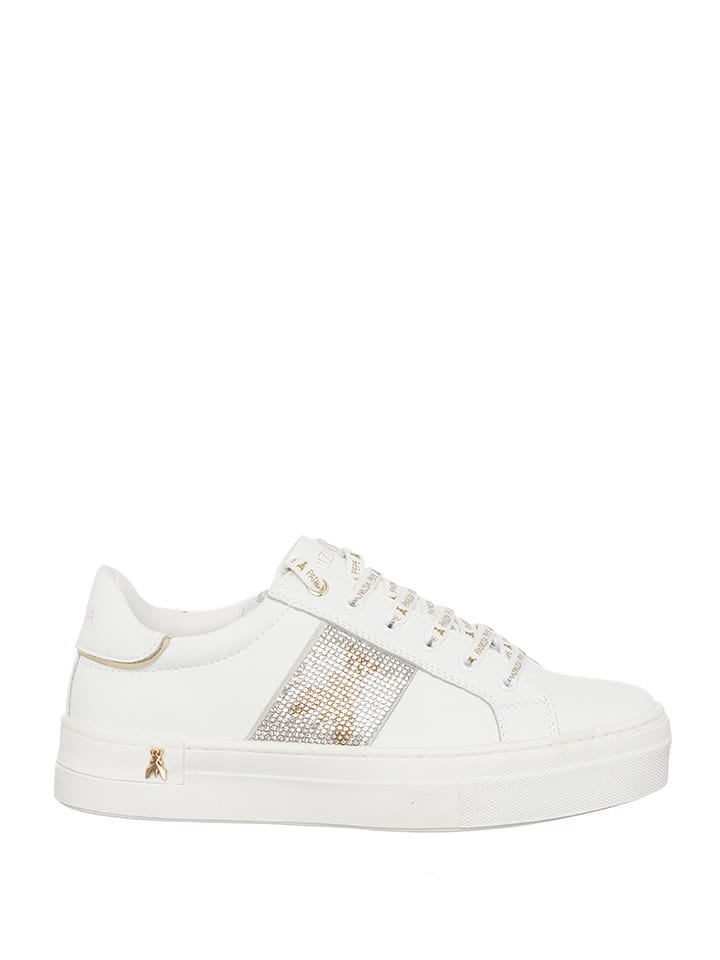 Patrizia Pepe Skórzane sneakersy w kolorze białym rozmiar: 41