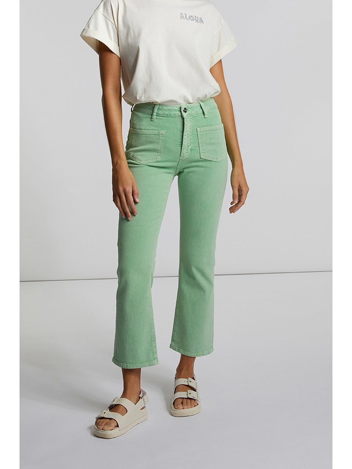 Rich & Royal Spodnie w kolorze jasnozielonym rozmiar: W26/L32