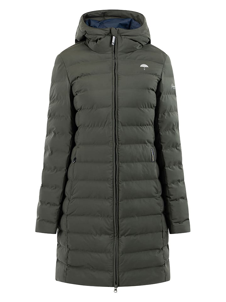 Płaszcz pikowany w kolorze khaki