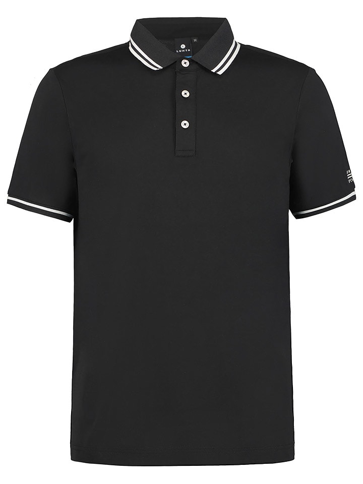 LUHTA Funkcyjna koszulka polo "Alberga" w kolorze czarnym rozmiar: XL
