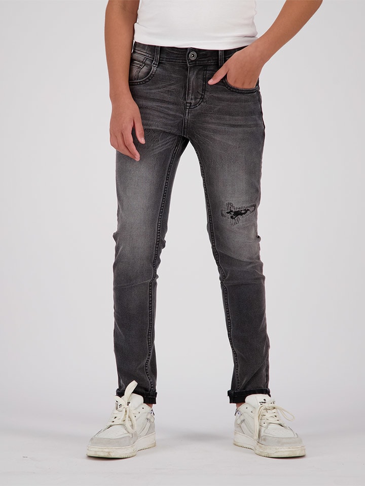 Vingino Dżinsy "Alfons" - Skinny fit - w kolorze szarym rozmiar: 140