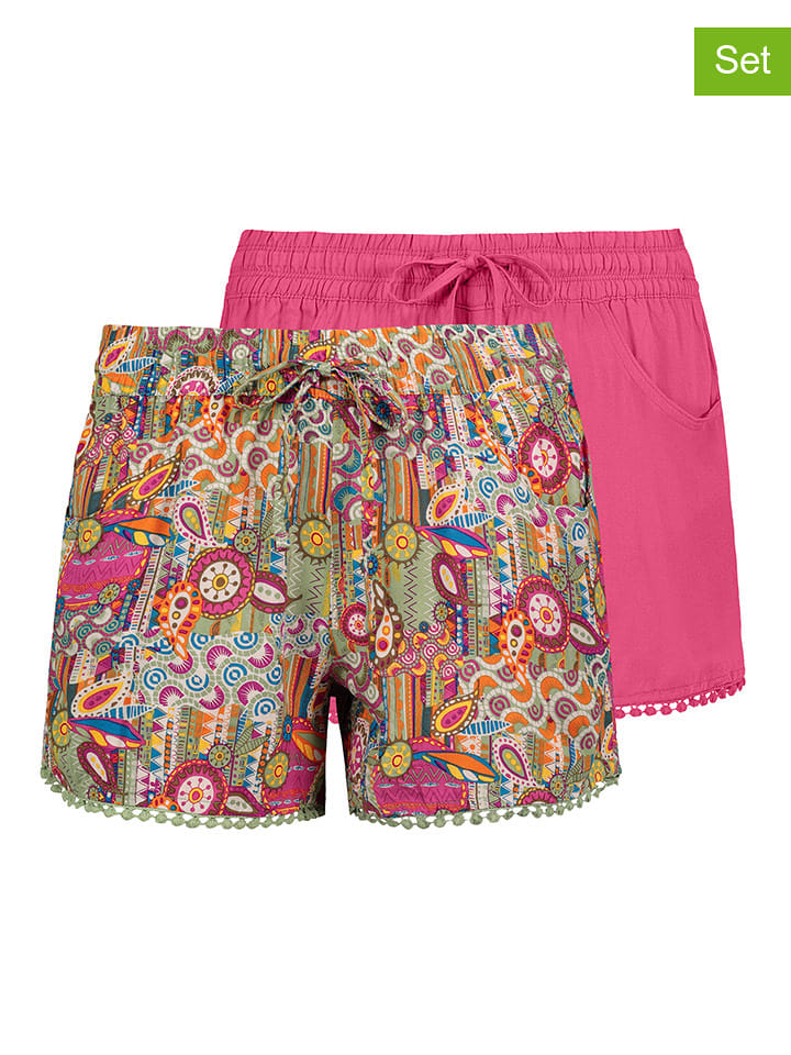 Szorty (2 pary) w kolorze różowym