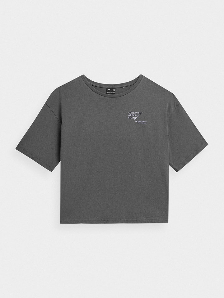 4F Koszulka w kolorze antracytowym rozmiar: XS