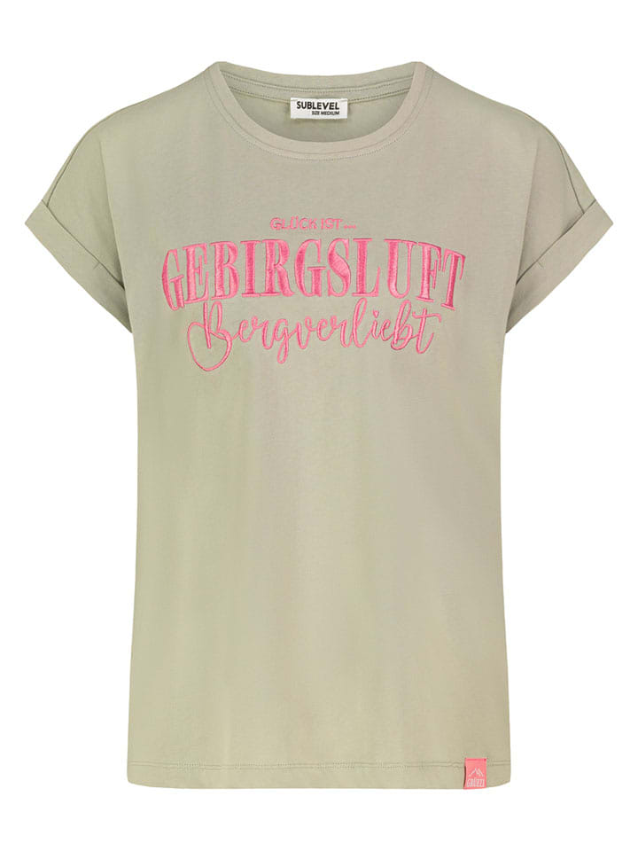 Sublevel Koszulka w kolorze zielonym rozmiar: S