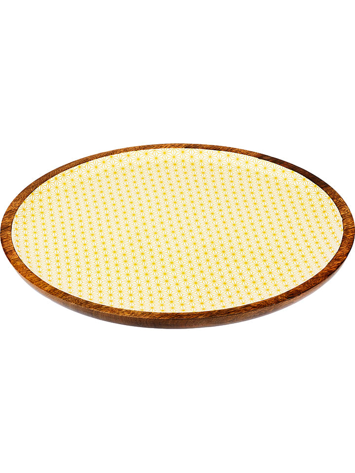 Taca "Color Star" w kolorze brązowo-żółtym - Ø 30 cm