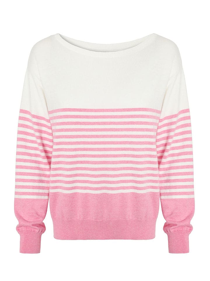 TATUUM Sweter w kolorze biało-różowym rozmiar: XL