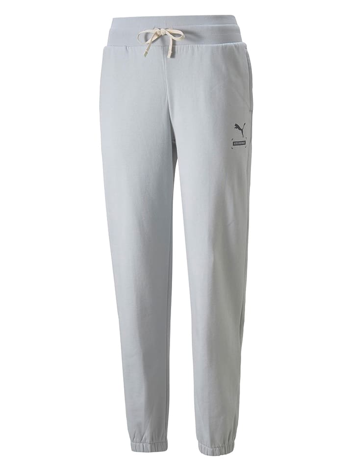 Puma Spodnie dresowe "Better" w kolorze szarym rozmiar: L