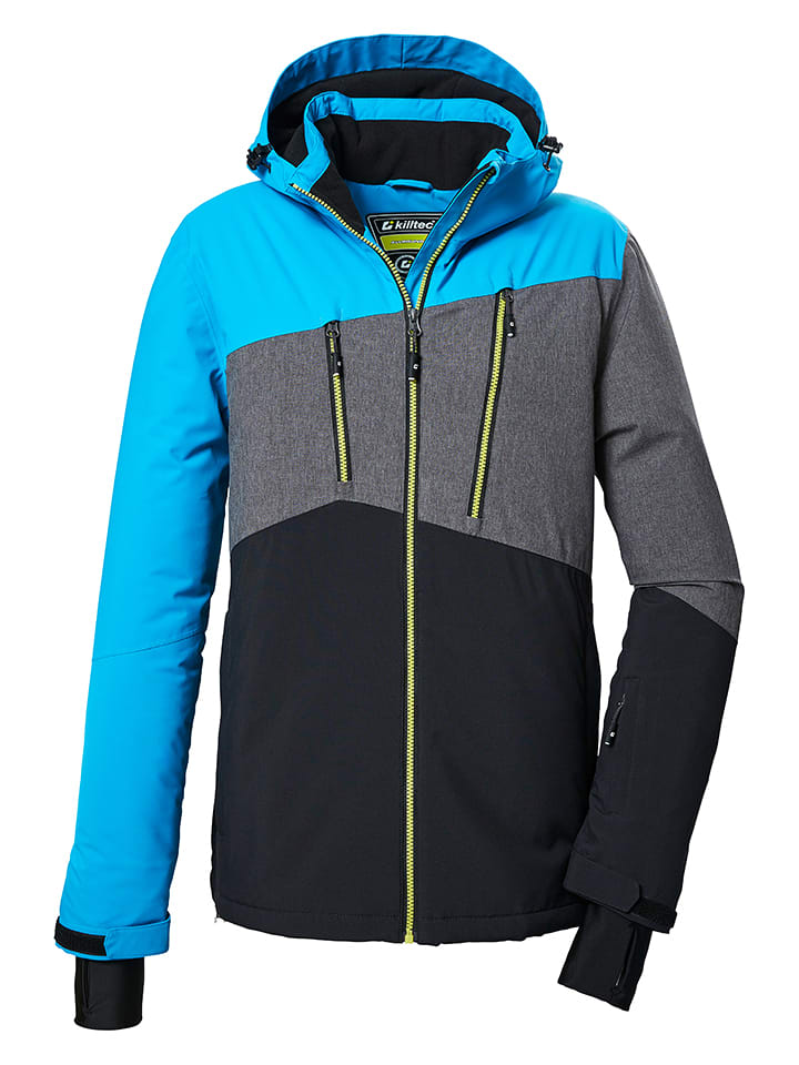 Killtec Kurtka narciarska w kolorze błękitno-szaro-antracytowym rozmiar: L