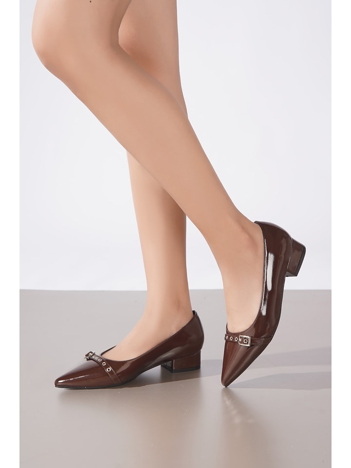 C'M Baleriny w kolorze brązowym rozmiar: 41