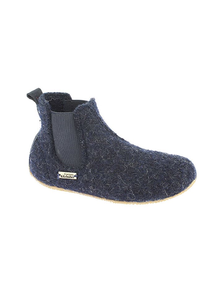 Living Kitzbühel Wełniane kapcie w kolorze granatowym rozmiar: 23