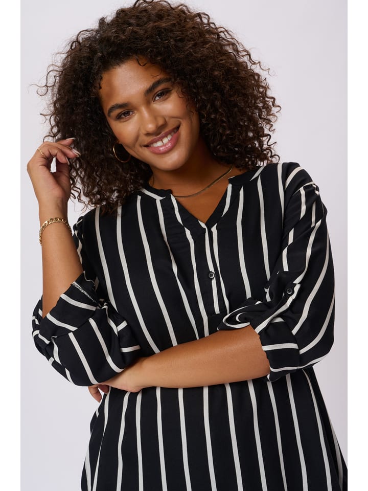 KAFFE curve Bluzka w kolorze czarno-białym rozmiar: 42