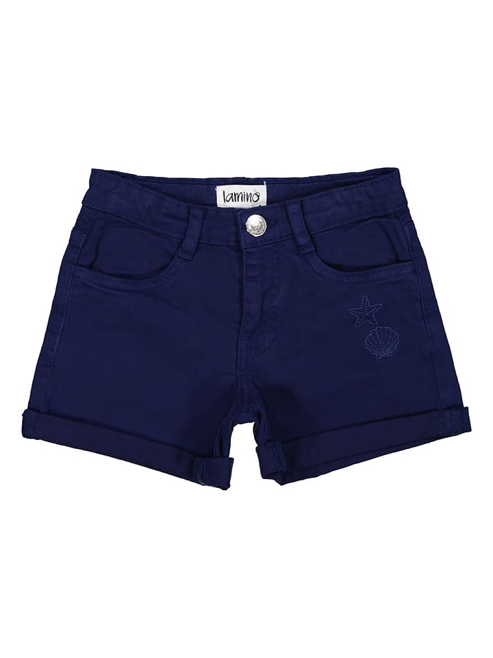 lamino Szorty twillowe w kolorze granatowym rozmiar: 128