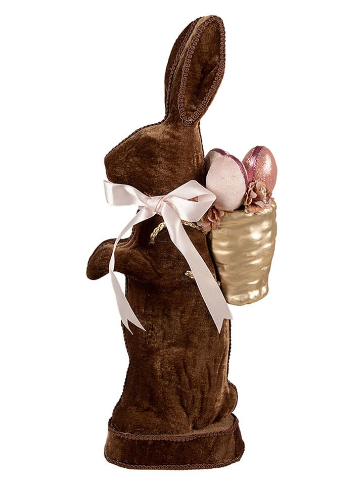 Clayre & Eef Figurka dekoracyjna w kolorze złoto-brązowym - 22 x 52 x 9 cm rozmiar: onesize