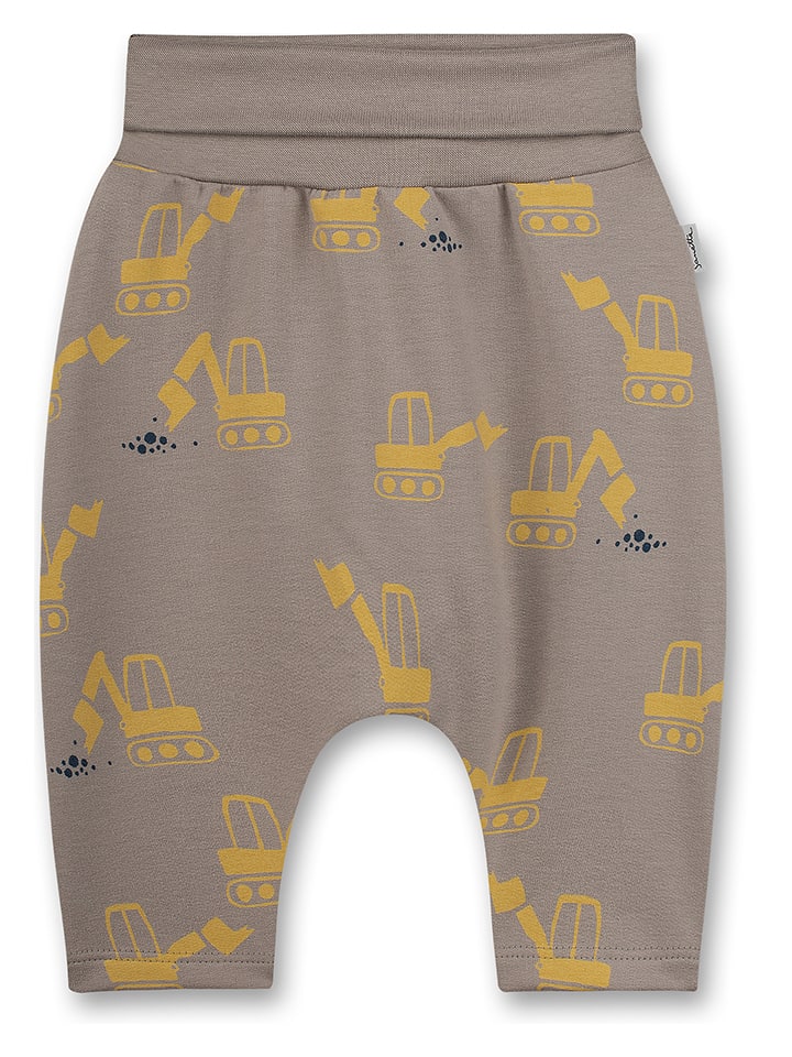 Spodnie dresowe "Little Builder" w kolorze brązowym