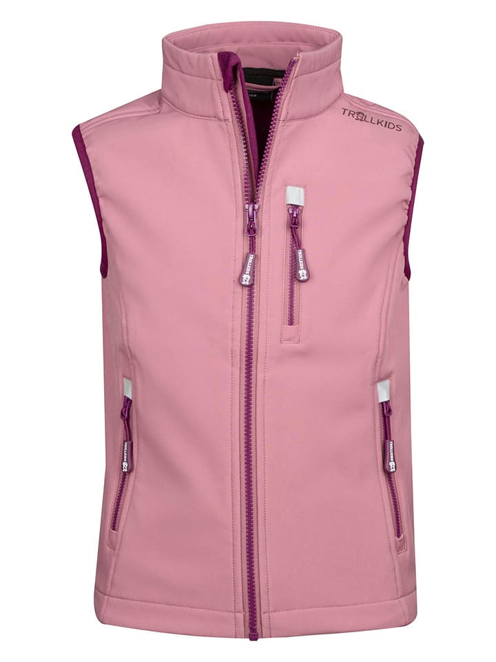 Kamizelka softshellowa "Trollfjord" w kolorze jasnoróżowym