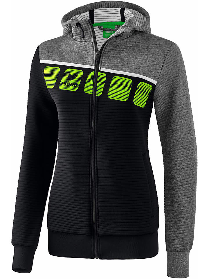 erima Kurtka sportowa "5-C" w kolorze szaro-czarnym rozmiar: 40