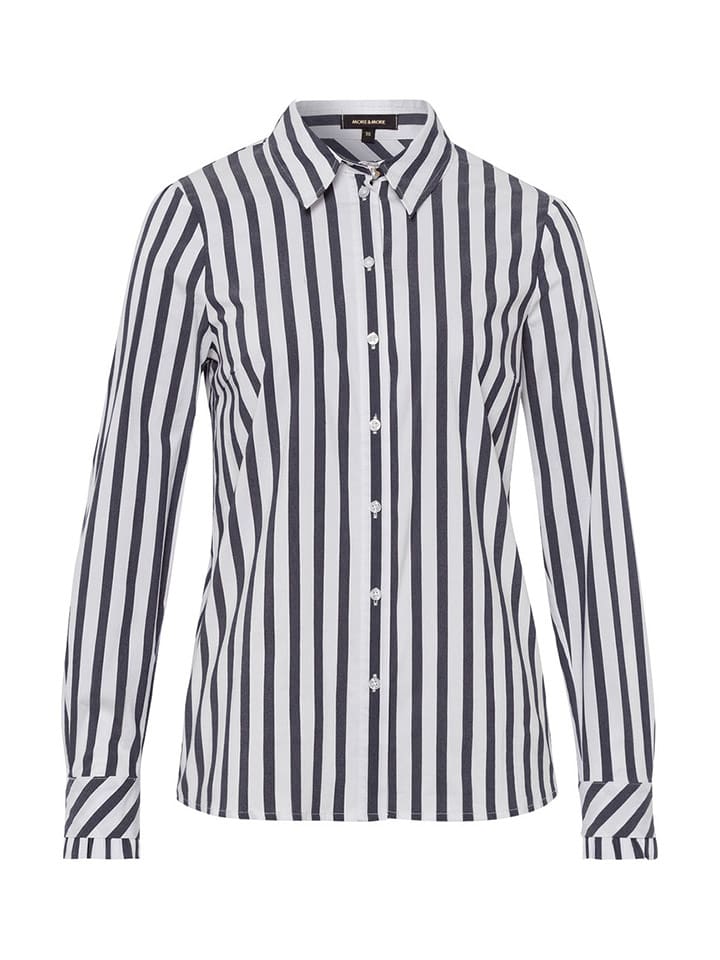 More & More Bluzka w kolorze czarno-białym rozmiar: 44