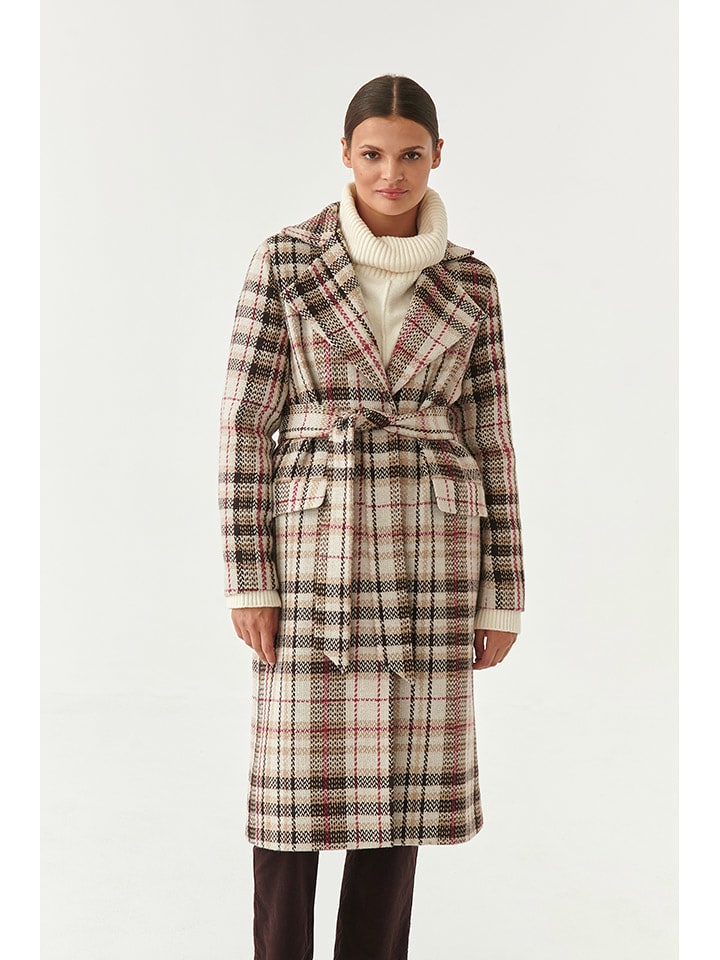 TATUUM Płaszcz przejściowy w kolorze beżowo-czarnym rozmiar: 38