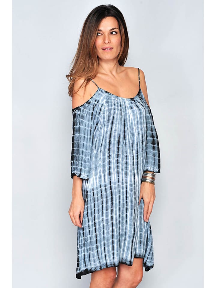 H.H.G. Sukienka w kolorze biało-niebieskim rozmiar: M