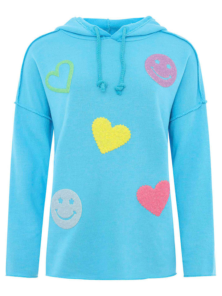 Zwillingsherz Bluza w kolorze błękitnym rozmiar: L/XL