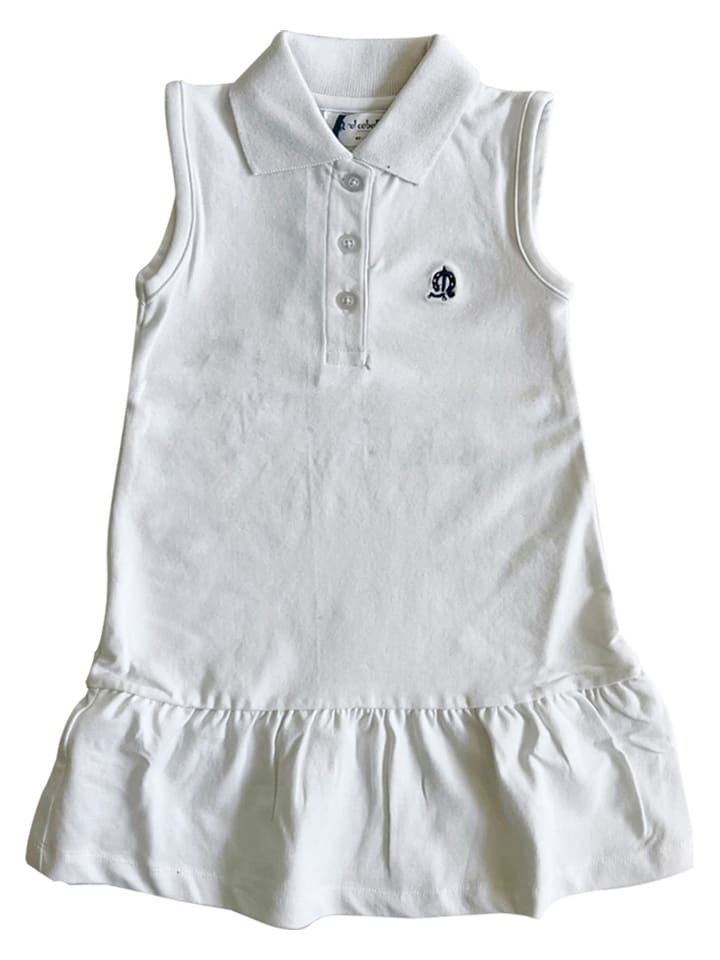 Sukienka polo "Pique C/Lycra" w kolorze białym