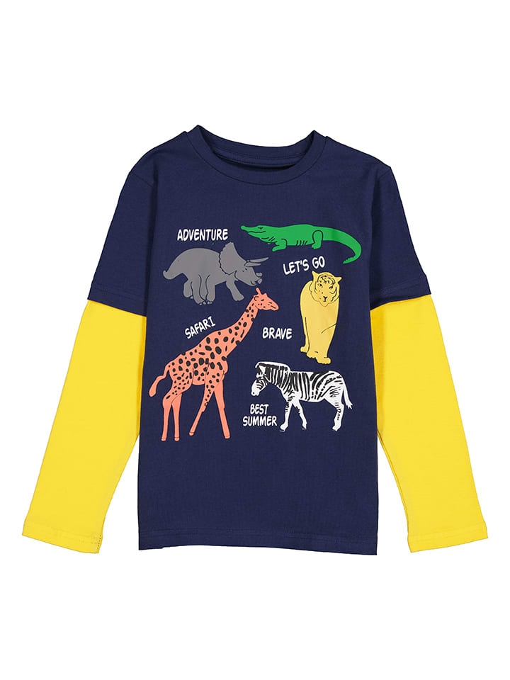 lamino Koszulka w kolorze granatowo-żółtym rozmiar: 98