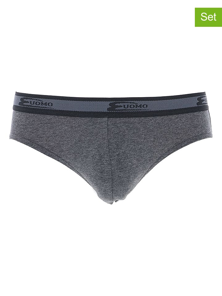 COTONELLA Slipy (4 pary) w kolorze antracytowym rozmiar: XXL