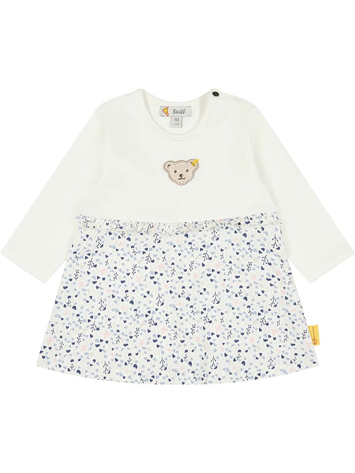 Steiff Sukienka w kolorze białym rozmiar: 56