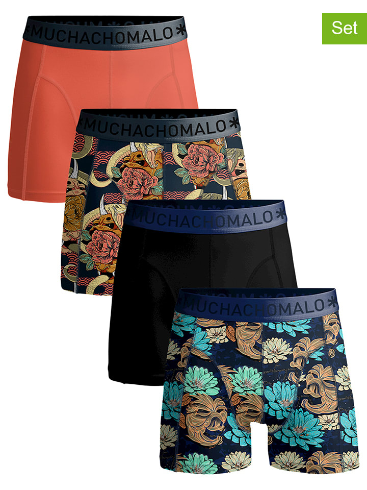 Muchachomalo Bokserki (4 pary) ze wzorem rozmiar: XXL