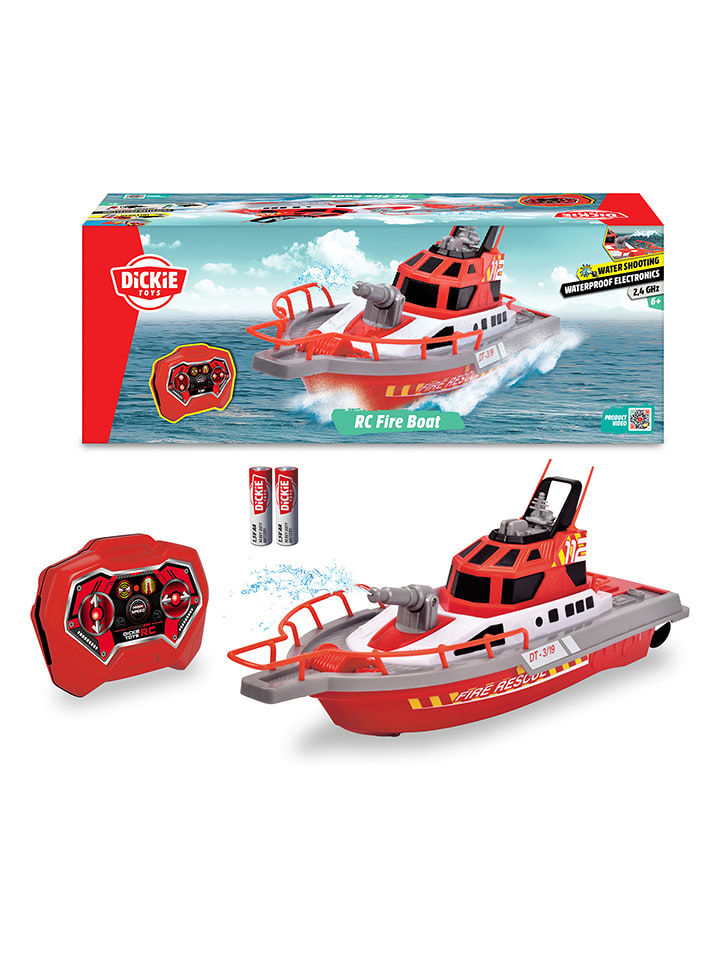 Dickie Zdalnie sterowana łódź strażacka "RC Fire Boat" - 6+ rozmiar: onesize