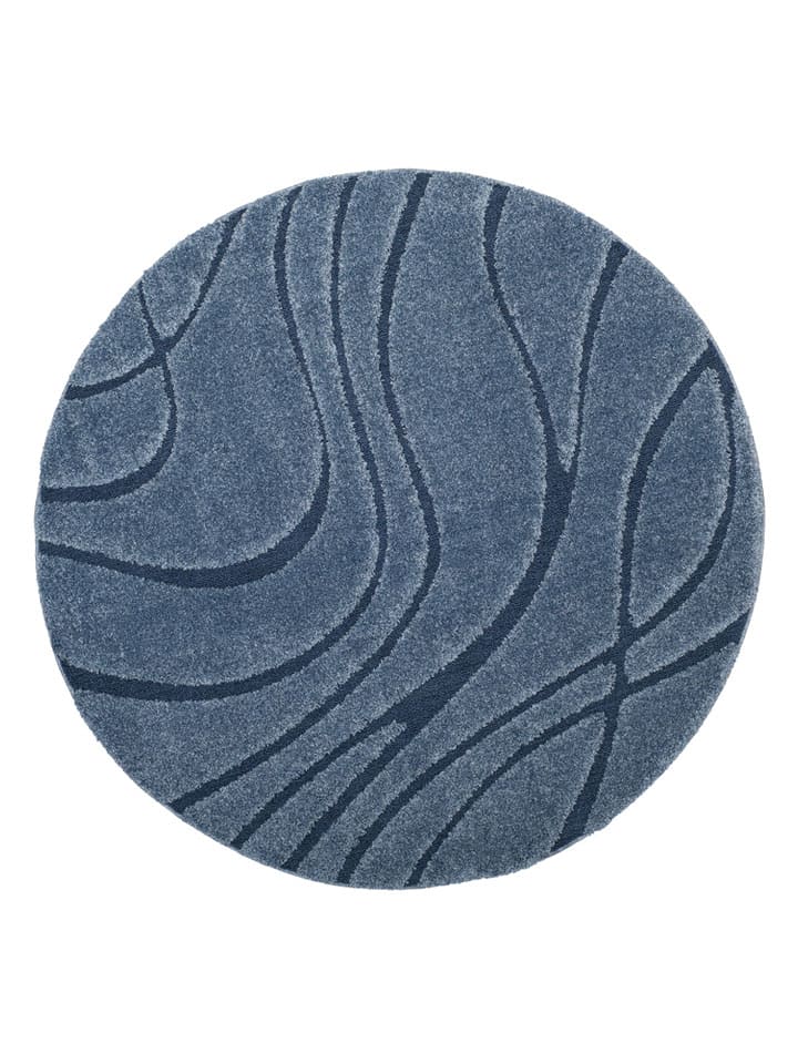 Safavieh Dywan "Shag" w kolorze niebieskim rozmiar: 122x122 cm