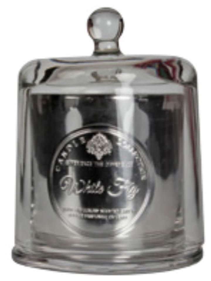 Świeca zapachowa "White Fig" w kolorze srebrnym - 90 g