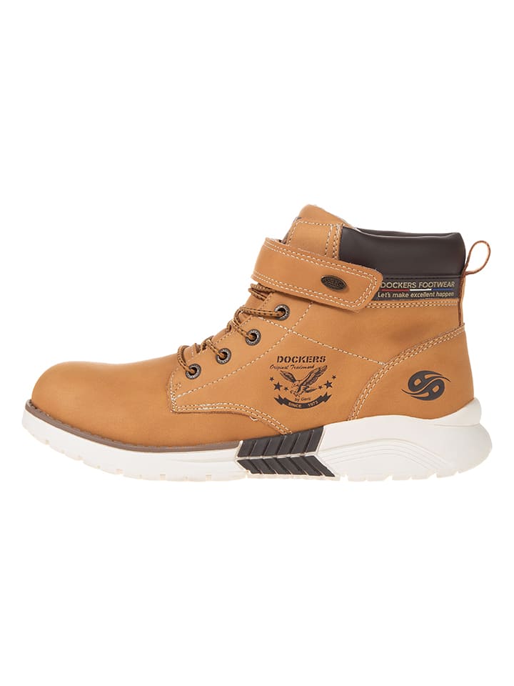Dockers by Gerli Botki w kolorze jasnobrązowym rozmiar: 33