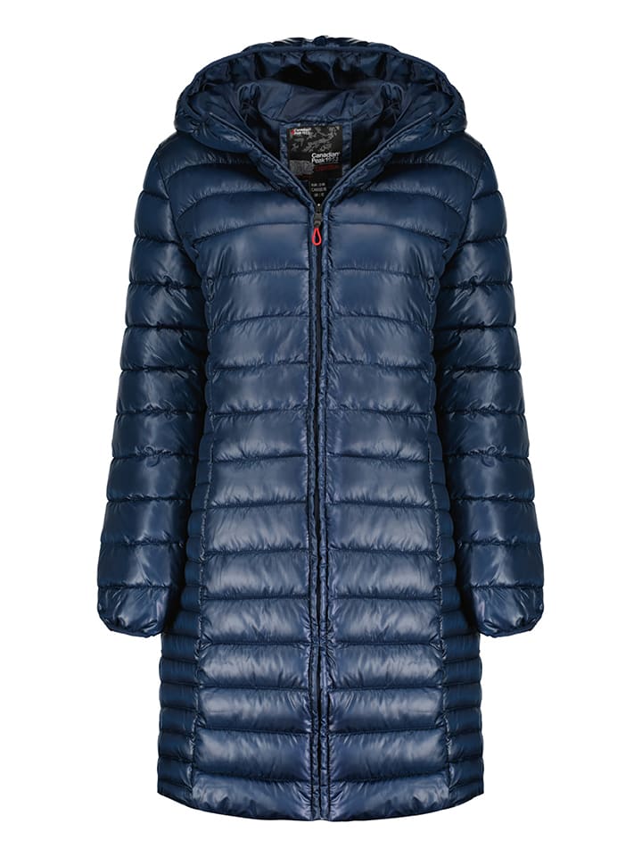 Canadian Peak Płaszcz pikowany "Colombiana Long Hood" w kolorze granatowym rozmiar: M
